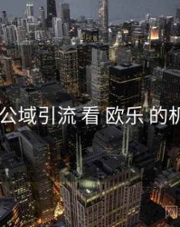从 公域引流 看 欧乐 的机会
