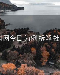 以 黑料网今日 为例 拆解 社区氛围