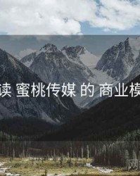 解读 蜜桃传媒 的 商业模式