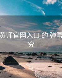关于 鉴黄师官网入口 的 弹幕文化 研究