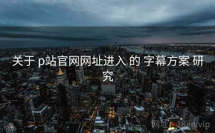 关于 p站官网网址进入 的 字幕方案 研究