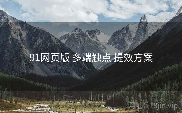 91网页版 多端触点 提效方案