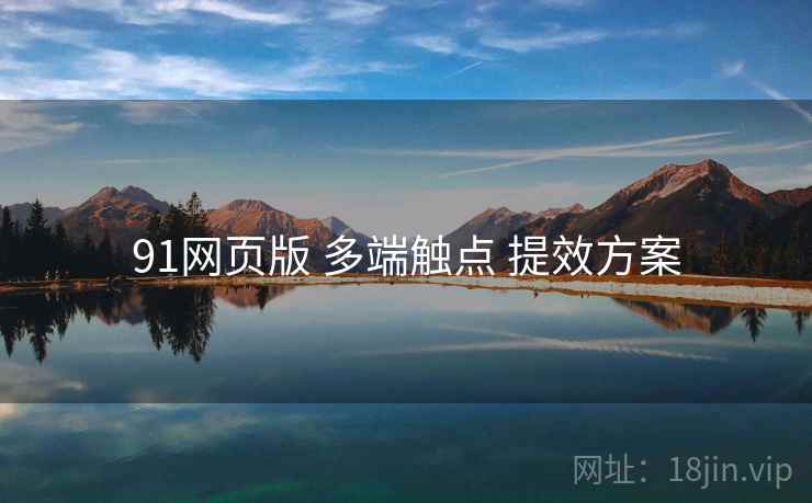 91网页版 多端触点 提效方案