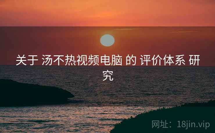 关于 汤不热视频电脑 的 评价体系 研究