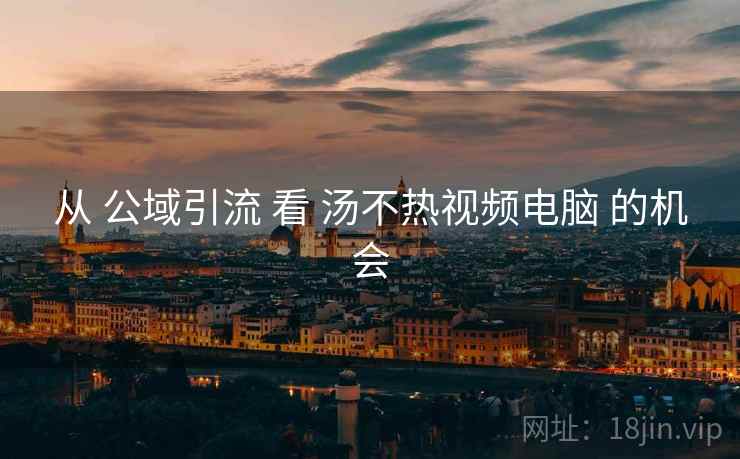 从 公域引流 看 汤不热视频电脑 的机会