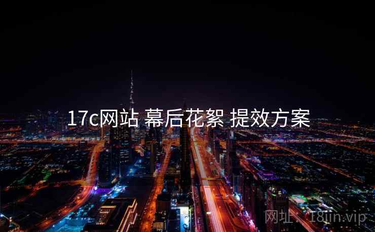 17c网站 幕后花絮 提效方案