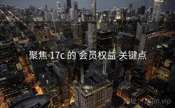 聚焦 17c 的 会员权益 关键点