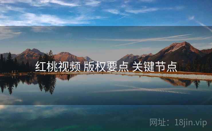 红桃视频 版权要点 关键节点
