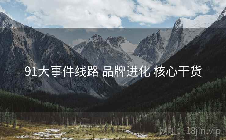 91大事件线路 品牌进化 核心干货